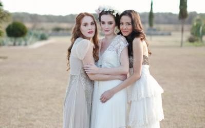 Le San Michele Style Shoot of BHLDN Wedding Gowns