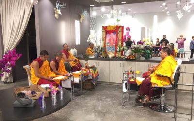Tibetan Monks Bless the New Downtown Location