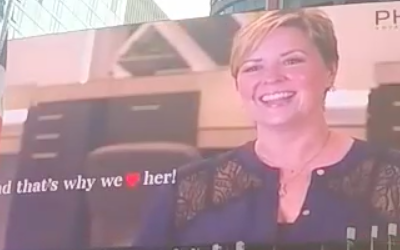 Janet St. Paul on Times Square Billboard