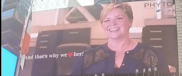 Janet St. Paul in Times Square